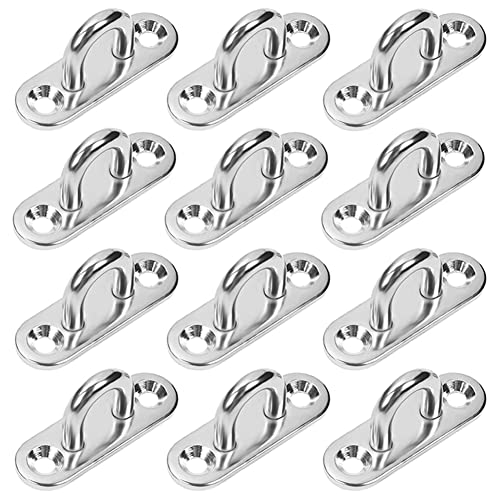 SAIJIAN 12 Stück Augplatte Edelstahl M5 Ösenplatte Halterung Decksplatte Edelstahl 304 für Aufhängen von Gegenständen Befestigungshaken Wandhalterung Sonnensegel Befestigung Bootszubehör SAIJIAN 12 Stück Augplatte Edelstahl M5 Ösenplatte Halterung Decksplatte Edelstahl 304 für Aufhängen von Gegenständen Befestigungshaken Wandhalterung Sonnensegel Befestigung Bootszubehör von SAIJIAN