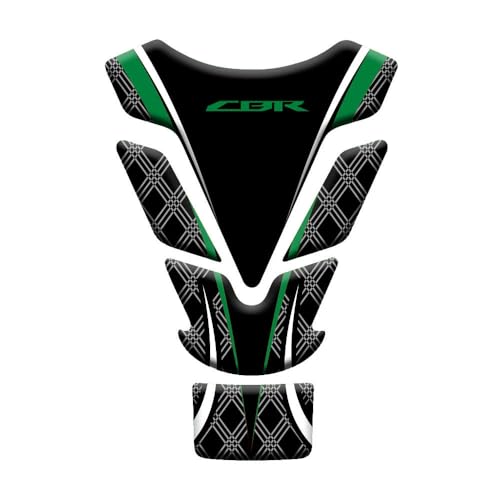 SAIQIAFC Motorrad Tank Aufkleber Aufkleber Passt für Honda CBR600RR CBR1000RR CBR900 CBR929 CBR954 CBR250 3D Tank Pad Fishbone Schutz Aufkleber-16 Green von SAIQIAFC