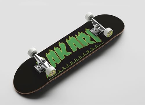 Komplettes Skateboard Sakari Flame Green (8.5) von SAKARI