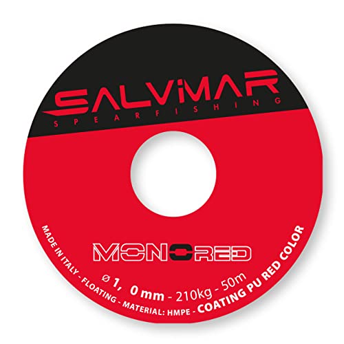 SALVIMAR Monored, Unisex, Erwachsene, Rot, Durchmesser 1,00 mm x 50 m SALVIMAR Monored, Unisex, Erwachsene, Rot, Durchmesser 1,00 mm x 50 m von SALVIMAR