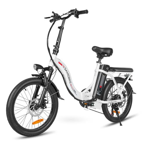 SAMEBIKE 20“ klappbares Elektrofahrrad mit 36V13AH herausnehmbarer Lithium-Batterie für Erwachsene, Pendler-E-Bike mit 7-Gang-Getriebe Elektrofahrrad von SAMEBIKE