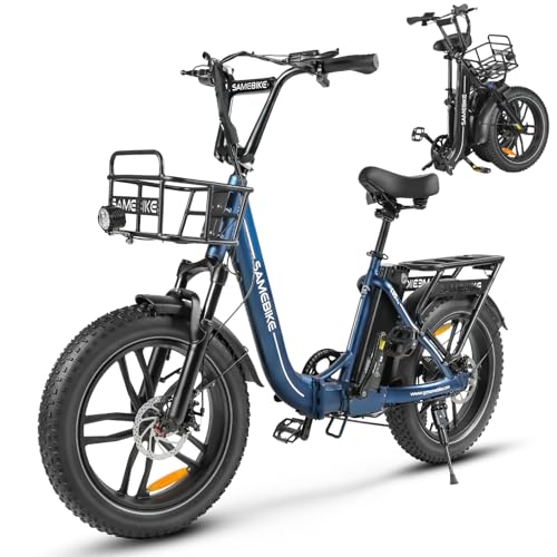 SAMEBIKE E-Bike Klapprad Elektrofahrrad mit 20 Zoll Fat Tire, 13Ah Lithium-Akku für Lange Reichweite bis 120KM, 7-Gang-All-Terrain Ebike Herren für MTB, Strand & Schnee SAMEBIKE E-Bike Klapprad Elektrofahrrad mit 20 Zoll Fat Tire, 13Ah Lithium-Akku für Lange Reichweite bis 120KM, 7-Gang-All-Terrain Ebike Herren für MTB, Strand & Schnee von SAMEBIKE