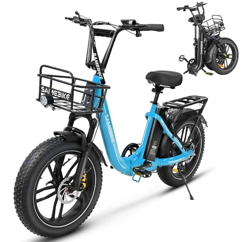 SAMEBIKE E-Bike Klapprad Elektrofahrrad mit 20 Zoll Fat Tire, 13Ah Lithium-Akku für Lange Reichweite bis 120KM, 7-Gang-All-Terrain Ebike Herren für MTB, Strand & Schnee SAMEBIKE E-Bike Klapprad Elektrofahrrad mit 20 Zoll Fat Tire, 13Ah Lithium-Akku für Lange Reichweite bis 120KM, 7-Gang-All-Terrain Ebike Herren für MTB, Strand & Schnee von SAMEBIKE