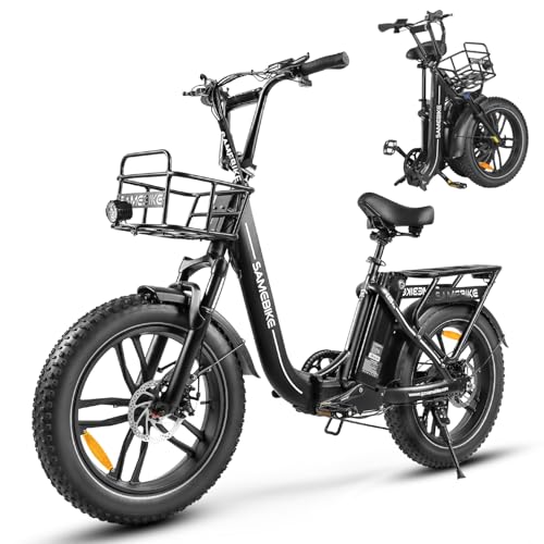 SAMEBIKE E-Bike Klapprad Elektrofahrrad mit 20 Zoll Fat Tire, 13Ah Lithium-Akku für Lange Reichweite bis 120KM, 7-Gang-All-Terrain Ebike Herren für MTB, Strand & Schnee SAMEBIKE E-Bike Klapprad Elektrofahrrad mit 20 Zoll Fat Tire, 13Ah Lithium-Akku für Lange Reichweite bis 120KM, 7-Gang-All-Terrain Ebike Herren für MTB, Strand & Schnee von SAMEBIKE