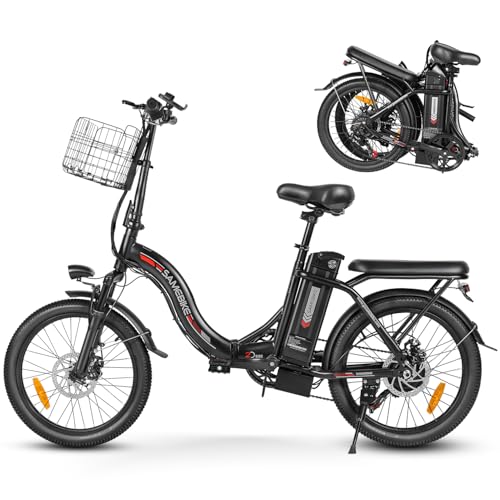 SAMEBIKE Klapprad E-Bike, 20 Zoll Elektrofahrrad with 36V/12Ah Abnehmbarem Akku Hydraulische Bremse, für Erwachsene, Herren Damen SAMEBIKE Klapprad E-Bike, 20 Zoll Elektrofahrrad with 36V/12Ah Abnehmbarem Akku Hydraulische Bremse, für Erwachsene, Herren Damen von SAMEBIKE