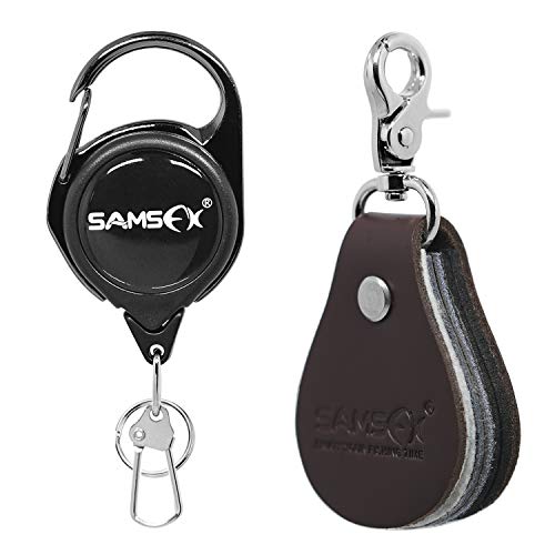 SAMSFX Ledervorfach Glätteisen und Fliegenschnur Reiniger für Angler, Werkzeuge und Zubehör von SAMSFX