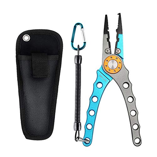 SAN LIKE Multifunktionale Angeln Zangen - Linie Cutter - Hook Remover Tackle, Edelstahl Angeln Zangen mit Scheide und Lanyard, Salzwasser Angelzange Hakenlöser SAN LIKE Multifunktionale Angeln Zangen - Linie Cutter - Hook Remover Tackle, Edelstahl Angeln Zangen mit Scheide und Lanyard, Salzwasser Angelzange Hakenlöser von SAN LIKE