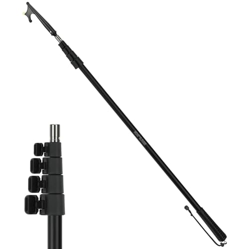 SAN LIKE Teleskop-Bootshaken-Klasse 5 Aluminiumlegierung Docking Bootshaken Teleskopierbar Langlebige Rostfreie Boot Haken Teleskop Stange mit leuchtenden Perlen Docking Bootsschieber, Negro 5,4M SAN LIKE Teleskop-Bootshaken-Klasse 5 Aluminiumlegierung Docking Bootshaken Teleskopierbar Langlebige Rostfreie Boot Haken Teleskop Stange mit leuchtenden Perlen Docking Bootsschieber, Negro 5,4M von SAN LIKE