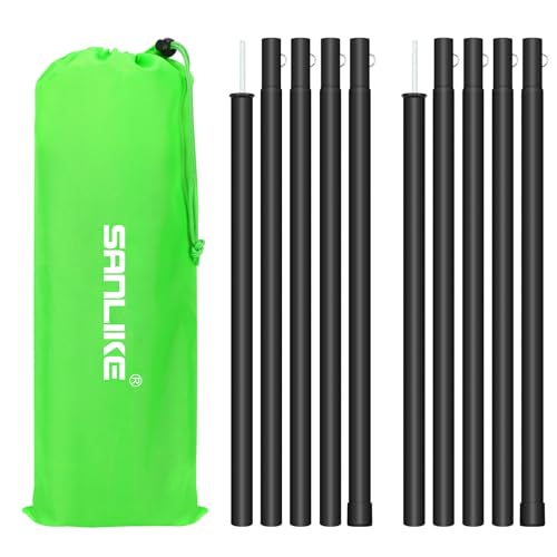 SAN LIKE Zeltstangen Teleskop, Zeltstange Teleskopstange für Zelte, Alu Aufstellstange für Tarp, Zelte, Sonnensegel, Campingplanen Teleskop Zeltstangen 2er Set, verstellbar von 40cm-200cm SAN LIKE Zeltstangen Teleskop, Zeltstange Teleskopstange für Zelte, Alu Aufstellstange für Tarp, Zelte, Sonnensegel, Campingplanen Teleskop Zeltstangen 2er Set, verstellbar von 40cm-200cm von SAN LIKE