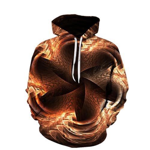 SANBEC Abstrakter Vertigo-Kunst-Hoodie, 3D-Gedruckter Pullover, Herren- und Damen-Kapuzenpullover, lockerer Herbst- und Wintermantel, Streetwear-Jacken-Hoodie von SANBEC