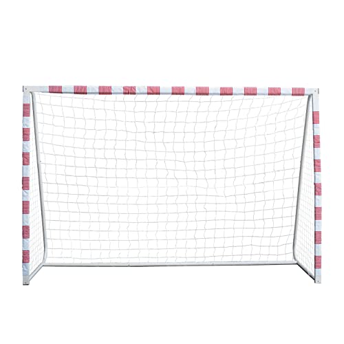 Sandora Fußballtor Volley XL Ron-Robert Zieler Edition 300 x 200 x 90 cm rot/weiß 22110 | EIN Traumtor für Kinder | Jugendliche für Spielspaß ausserhalb des Stadions (XL) von SANDORA