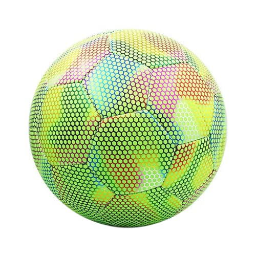 Holographics Fußball, reflektierend, leuchtend, fluoreszierend, für Kinder und Erwachsene von SANRLO