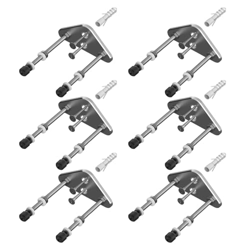 SANRLO 6Pcs Skateboard Wand Aufhänger Horizontale Und Vertikale Lagerung Rack Metall Skateboard Display Rack von SANRLO