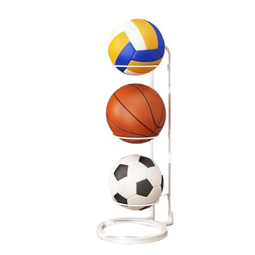 SANRLO Basketball Aufbewahrungsregal Rollender Ball Vertikales Präsentationsregal Fußballständer Abnehmbare Garage Ball Bedienen von SANRLO