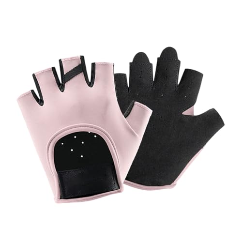 SANRLO Gewichtheber-Handschuhe, für Damen und Herren, Silikon, rutschfest, Fünf-Finger, Fitness-Übungshandschuhe, Workout-Handschuhe, 2 Stück von SANRLO