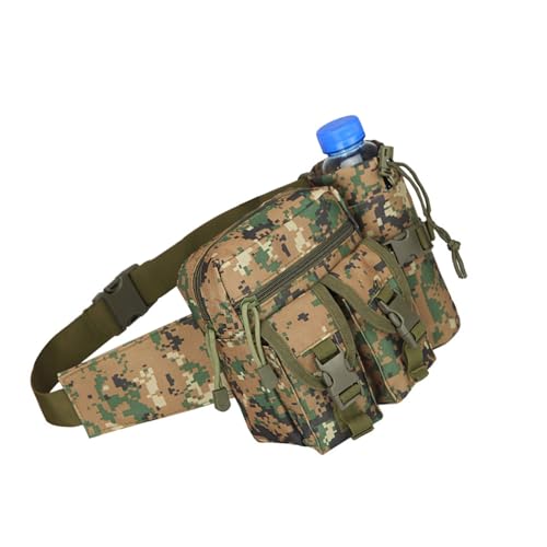 SANRLO Multifunktionale Bauchtasche mit Wasserflaschenhalter, Hüfttasche, taktische Hüfttasche für Wandern, Laufen, Camping, Radfahren von SANRLO