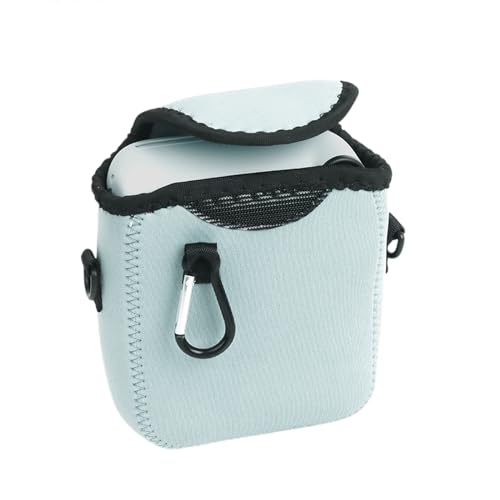 SANRLO Weiche Kameratasche, stilvolle Schultertasche für 12 Kameras, weiche Aufbewahrungstaschen, Tasche mit Schultergurt, einfacher Transport, Kamera-Aufbewahrungstasche, hellblau von SANRLO