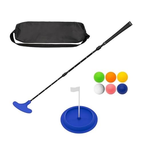 Verstellbares Golf-Putter-Set, Zwei-Wege-Golf-Putterschläger, Schläger mit Puttingscheibe und Übungsball für Damen und Herren, Golfer von SANRLO