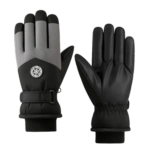 Winddichte, kältebeständige Touchscreen-Sport-Thermo-Handschuhe zum Skifahren, Skihandschuhe, Damen, Winterhandschuhe, Schneehandschuhe von SANRLO