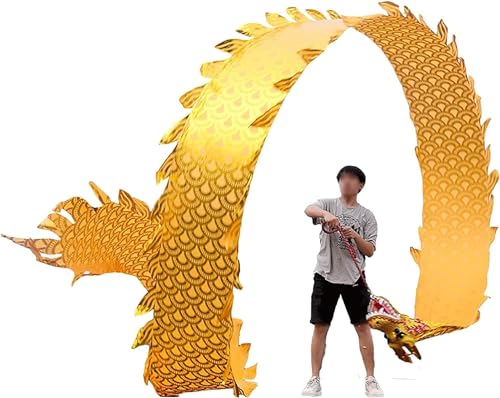 3D-Drachen-Streamer, Drachentanz-Band, Chinesischer Folk-Drachenform-Übungs-Fitness-Drachentanz-Band-Streamer for Erwachsene und Anfänger(Purple,8m) von SAPDMBBSH