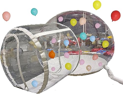 Aufblasbares Blasenhaus, Outdoor Klar Aufblasbare Blase Zelt Kuppel Ballon Haus Mit Haartrockner for Camping Party-Events(500cm) von SAPDMBBSH