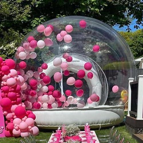 Aufblasbares klares Blasenhaus, Ballon Klar Aufblasbare Bounce Blase Haus 10/13/16 Füße Aufblasbare Blase Haus Mit Haar Trockner Blase Zelt Party(500cm/16ft) von SAPDMBBSH