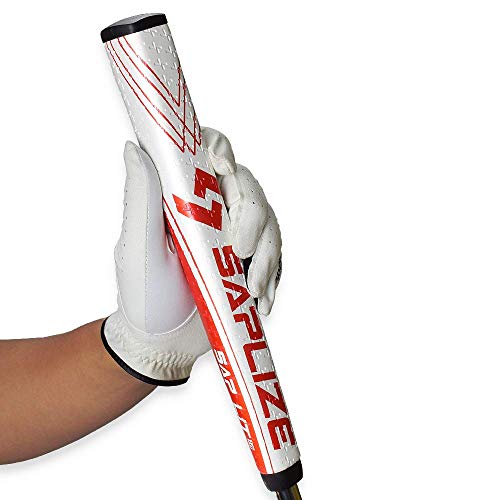 SAPLIZE Putter Grip Mittelgroße Pistole mit leichtem Antirutschmuster, Sap Lit V2, Rot von SAPLIZE