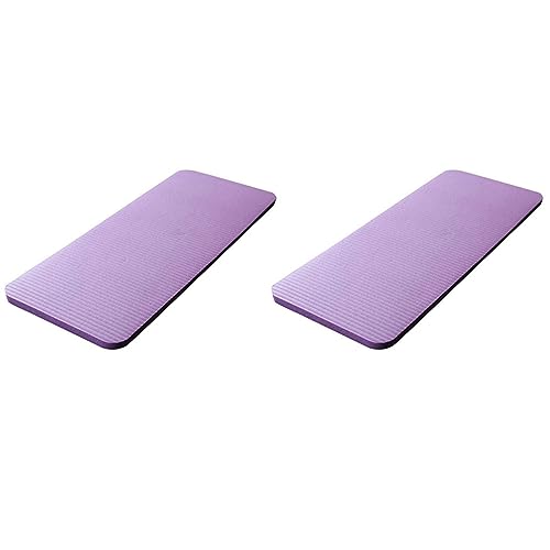 SAROAD 2Stück 15MM Dicke Yoga Matte Komfort Schaum Knie Ellbogen Pad Matten für ÜBung Yoga Pilates Indoor Pads Fitness Training, Lila von SAROAD