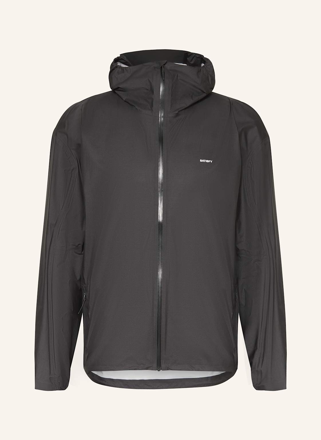 Satisfy Laufjacke 3l Rain Fly Jacket schwarz Satisfy Laufjacke 3l Rain Fly Jacket schwarz von SATISFY