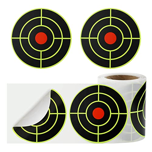SAVITA 200 Stück Selbstklebende Schießscheiben, 7,6cm Runde Shooting Target Schießscheiben für Schießstand Selbstklebende Splatterscheiben zum Schießen Bogenschießen Jagdtraining von SAVITA