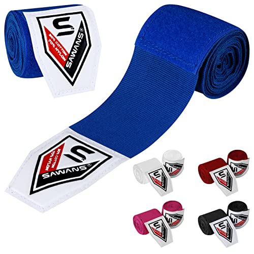Boxen Handbandagen Kampfsport Bandagen Innenhandschuhe Schlagen MMA 2,5 3,5 4,5 Meter Handgelenkstützgurte Elastische Trainingstasche Kampfsport unter den Handknöcheln Schutzhandschuhe (2.5 M, Blau) Boxen Handbandagen Kampfsport Bandagen Innenhandschuhe Schlagen MMA 2,5 3,5 4,5 Meter Handgelenkstützgurte Elastische Trainingstasche Kampfsport unter den Handknöcheln Schutzhandschuhe (2.5 M, Blau) von SAWANS
