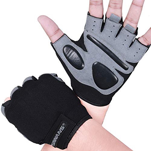 Fitness-Handschuhe, Trainingshandschuhe für Männer und Frauen, Handgelenkstütze, gepolstert, extra Griff, Handflächenschutz, Training, Fitness, Workout, Radfahren (kurzes Handgelenk, L) Fitness-Handschuhe, Trainingshandschuhe für Männer und Frauen, Handgelenkstütze, gepolstert, extra Griff, Handflächenschutz, Training, Fitness, Workout, Radfahren (kurzes Handgelenk, L) von SAWANS