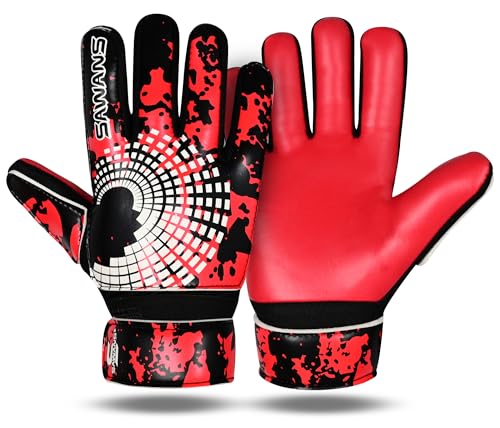 SAWANS Fußball-Torwarthandschuhe für Jungen, Kinder, Jugendliche, Erwachsene, starke Griffigkeit, Handflächen, Handgelenkstütze, Junior, rutschfest, Größe 2, geeignet für 4 bis 5 Jahre alte SAWANS Fußball-Torwarthandschuhe für Jungen, Kinder, Jugendliche, Erwachsene, starke Griffigkeit, Handflächen, Handgelenkstütze, Junior, rutschfest, Größe 2, geeignet für 4 bis 5 Jahre alte von SAWANS