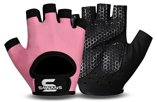 SAWANS Gewichtheberhandschuhe, Fitness-Handschuhe, für Damen und Herren, rutschfest, atmungsaktiv, für Training, Silikon, gepolstert, Handflächenschutz, Fitness, zum Aufhängen, Klimmzüge, Radfahren, SAWANS Gewichtheberhandschuhe, Fitness-Handschuhe, für Damen und Herren, rutschfest, atmungsaktiv, für Training, Silikon, gepolstert, Handflächenschutz, Fitness, zum Aufhängen, Klimmzüge, Radfahren, von SAWANS