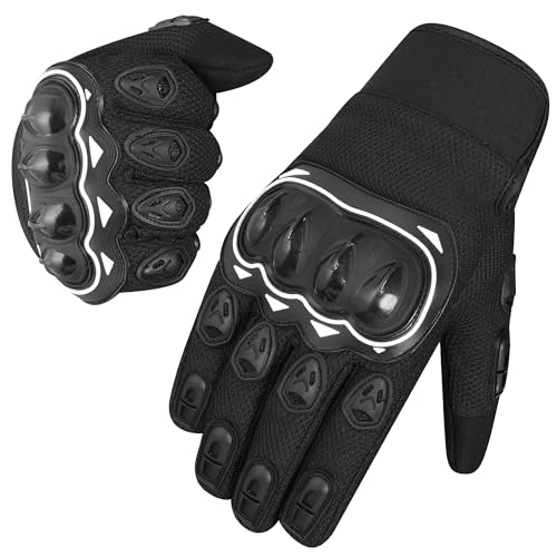 SAWANS Motorradhandschuhe für Herren und Damen Vollfinger-Touchscreen atmungsaktiv schützende Motorradhandschuhe Mountainbike für BMX ATV MTB Radfahren Klettern Motocross Straßenrennen von SAWANS