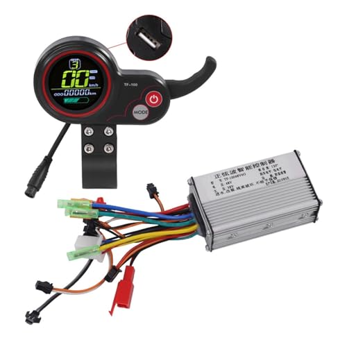 SAWIKI Elektroroller-Controller mit TF-100 LCD-Display, Bedienfeld, Schaltschalter-Zubehör, 36 V, 48 V, for Kugoo, for Elektro-Fahrrad-Roller Bedienfeld für Elektroroller(36V Suit) von SAWIKI