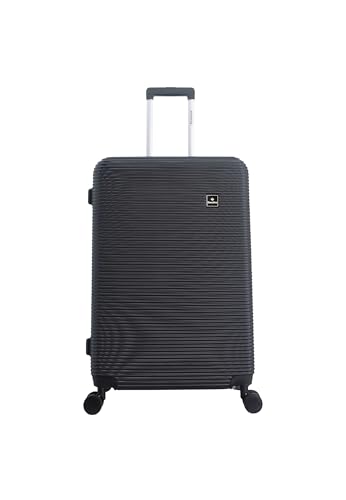 SAXOLINE Reisekoffer, groß, erweiterbar, Kollektion Twist, Maße: 76 x 50 x 30 cm, Fassungsvermögen: 110 l, Gewicht: 4,5 kg, Schwarz , Modisch von SAXOLINE