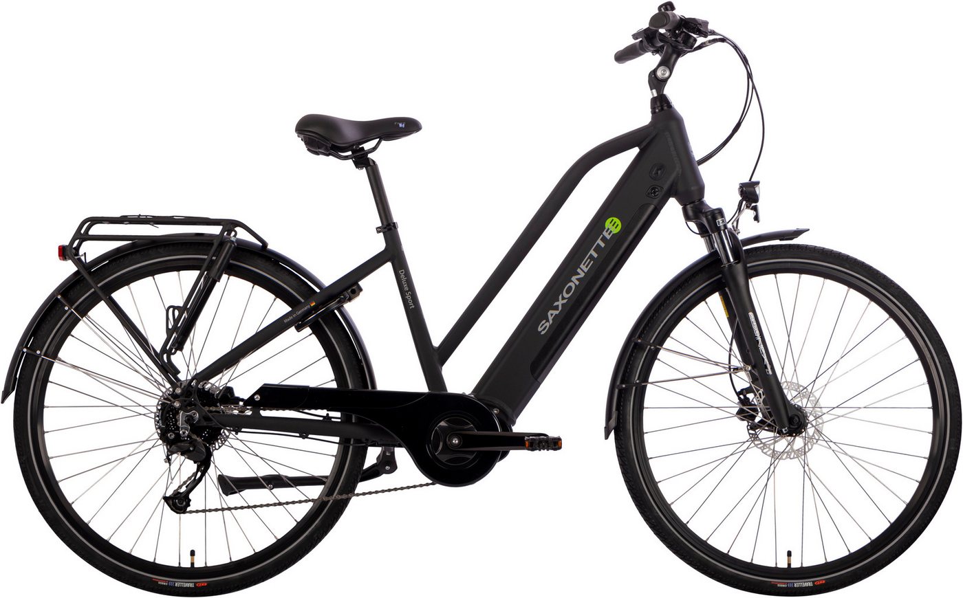 SAXONETTE E-Bike Cityrad Deluxe Sport Lady, 9 Gang Shimano Alivio Schaltwerk, Kettenschaltung, Mittelmotor, 418 Wh, Pedelec, Elektrofahrrad für Damen u. Herren SAXONETTE E-Bike Cityrad Deluxe Sport Lady, 9 Gang Shimano Alivio Schaltwerk, Kettenschaltung, Mittelmotor, 418 Wh, Pedelec, Elektrofahrrad für Damen u. Herren von SAXONETTE