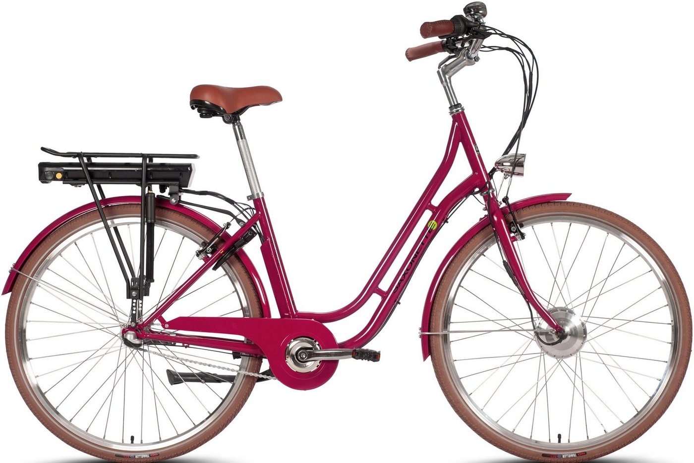 SAXONETTE E-Bike Saxonette Style Plus 2.0, 3 Gang, Nabenschaltung, Frontmotor, 375 Wh Akku, (mit Akku-Ladegerät), Pedelec, Elektrofahrrad für Damen u. Herren, Cityrad von SAXONETTE