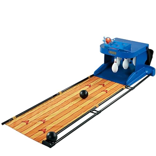 SAYEYBU Bowlingbahn FüR Zuhause, Mit Automatischer RüCkstellung, Beleuchtung, Elektronisches Bowlingspiel, Zusammenklappbare Aufbewahrung, FüR Kinder Und Erwachsene,A,3.5m von SAYEYBU