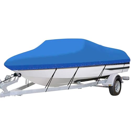 SAYEYBU StrapazierfäHige Bootsplane, 420d Polyester-Canvas In MarinequalitäT, wasserdichte Bootsplane, Passend FüR V-Rumpf, Runabout-Bootsplane, Fischerboot-Plane,Blau,20~22ft SAYEYBU StrapazierfäHige Bootsplane, 420d Polyester-Canvas In MarinequalitäT, wasserdichte Bootsplane, Passend FüR V-Rumpf, Runabout-Bootsplane, Fischerboot-Plane,Blau,20~22ft von SAYEYBU
