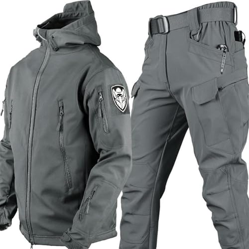 SAYEYBU Taktische BDU-Uniform FüR Herren Kampfanzug, Hemd, Jacke, Mantel Und Hose Kampfanzug, MilitäRbekleidungsset,Grau,M SAYEYBU Taktische BDU-Uniform FüR Herren Kampfanzug, Hemd, Jacke, Mantel Und Hose Kampfanzug, MilitäRbekleidungsset,Grau,M von SAYEYBU