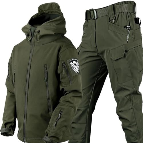SAYEYBU Taktischer Anzug Herren Camouflage Combat BDU Jacke Hemd & Hose Uniform Taktische Camouflage Kleidung Jagd,Grün,L SAYEYBU Taktischer Anzug Herren Camouflage Combat BDU Jacke Hemd & Hose Uniform Taktische Camouflage Kleidung Jagd,Grün,L von SAYEYBU