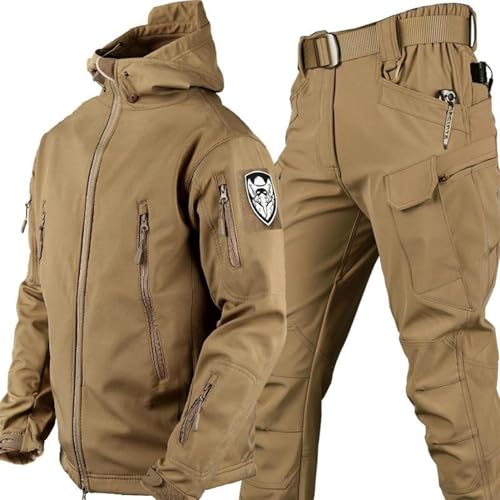 SAYEYBU Taktisches Kampfuniform-Set FüR Herren, Hemd- Und Hosen-Sets Cp-Tarnuniformen FüR Army Airsoft Paintball Jagd,Braun,M SAYEYBU Taktisches Kampfuniform-Set FüR Herren, Hemd- Und Hosen-Sets Cp-Tarnuniformen FüR Army Airsoft Paintball Jagd,Braun,M von SAYEYBU