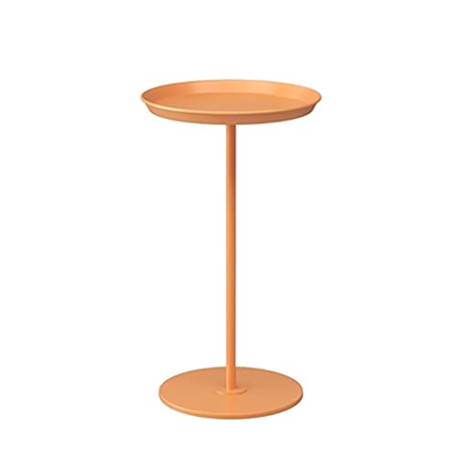 SAyfur Sofa-Beistelltisch aus Metall, Kleiner runder Tisch, mobiler Nachttisch, Kleiner Teetisch für Wohnzimmer (orange, 30 x 60 cm) Full of Stars von SAyfur