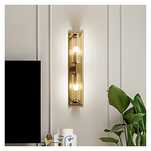 SAyfur Wandlampe, Moderne Kupfer-Gold-Wandlampe Kompatibel mit Gemeinschaftsgarten-Villa-Wohnzimmer-Schlafzimmer-Gang-Hintergrund-Innenleuchten Dimmbare Wandleuchten Full of Stars von SAyfur