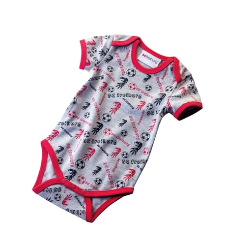 SC Freiburg Baby-Body Allover Fußball Gr. 74-80 von SC Freiburg