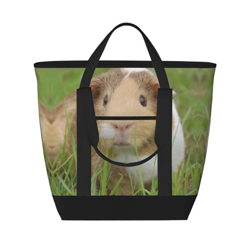 Große isolierte Einkaufstasche, Meerschweinchen, Kühltasche, tragbare Reisetasche, hält kalt / heiß, Lebensmittel-Liefertasche von SCAUA