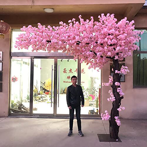 SCHAAN Künstlicher Kirschblütenbaum, japanischer künstlicher Kirschblüten-Kunstbaum, Kirschblütenbaum, Kirschblüten-Dekor für Hochzeitsaktivitäten, rosa, 2 x 1,5 m Decoration von SCHAAN