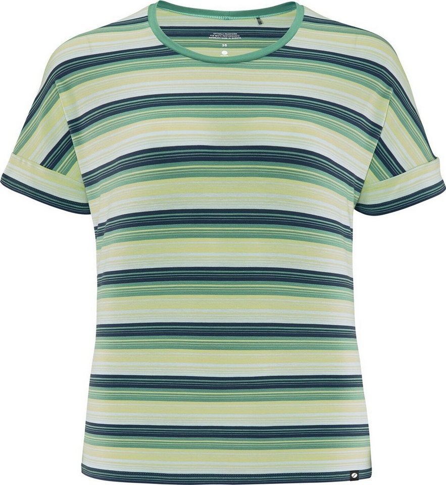 SCHNEIDER Sportswear Kurzarmshirt SHAYLAW Damen T-Shirt, Wohlfühlshirt gestreift grün/blau/gelb/weiß von SCHNEIDER Sportswear
